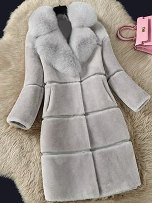 Regular Fit Elegant Fluff/Granular Fleece Fabric Plain Leather & Faux Leather