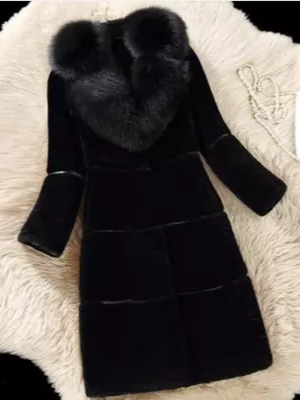 Regular Fit Elegant Fluff/Granular Fleece Fabric Plain Leather & Faux Leather